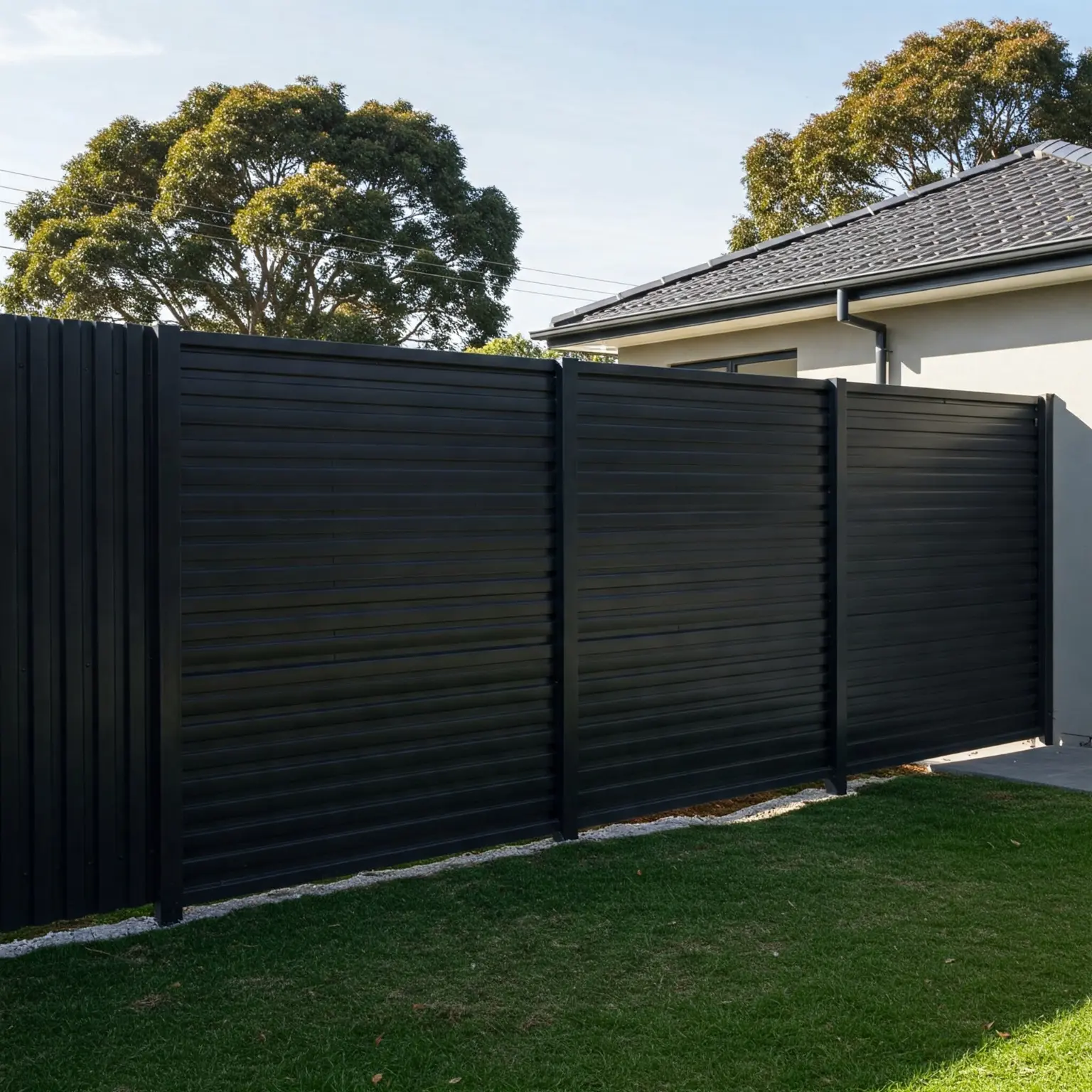 Забор из профнастила/ Паркан з профнастилу